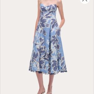 Simkhai new without tags Blue Floral Midi Dress